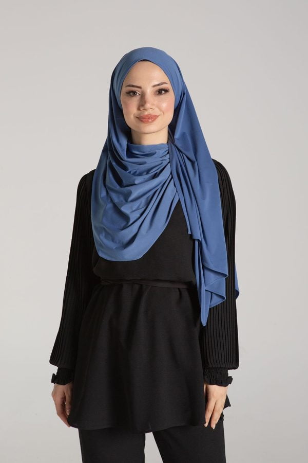 Morina Lacivert Premium Şal 70*180