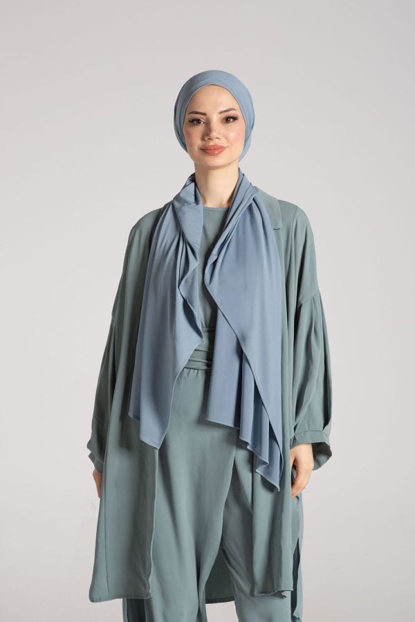 Malva Duman Gri Premium Şal 70*180