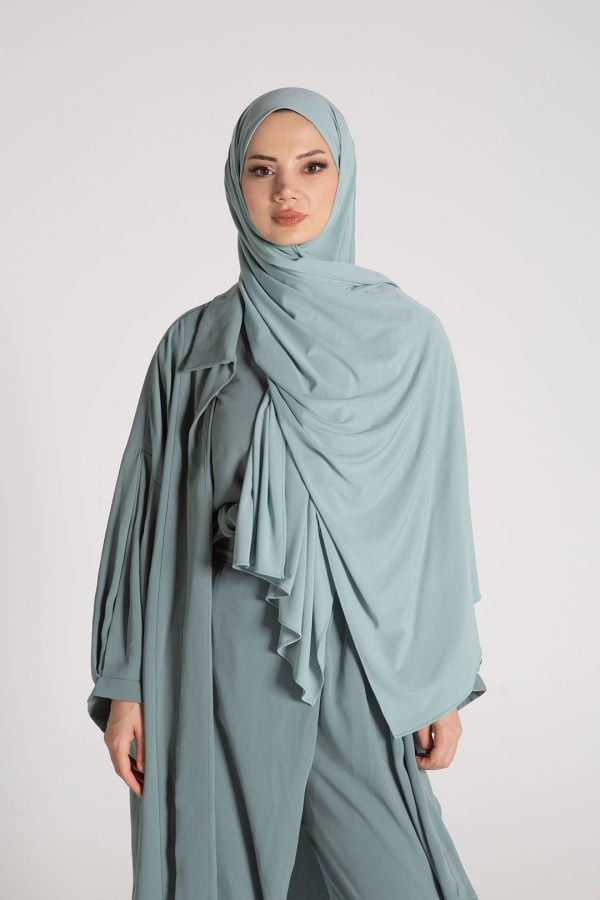 Mazus Petrol Mavisi Premium Şal 70*180