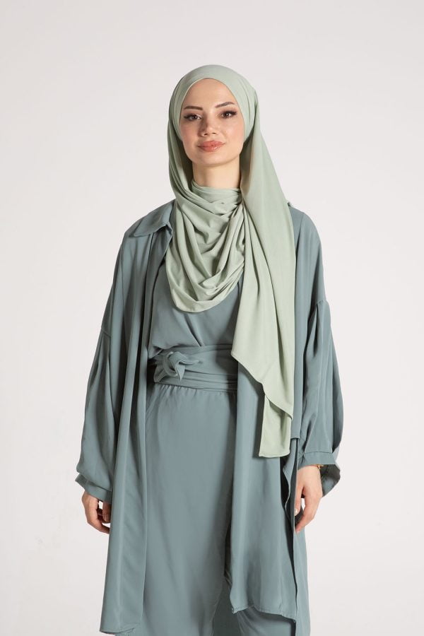 Mentha Küf Yeşil Premium Şal 70*180